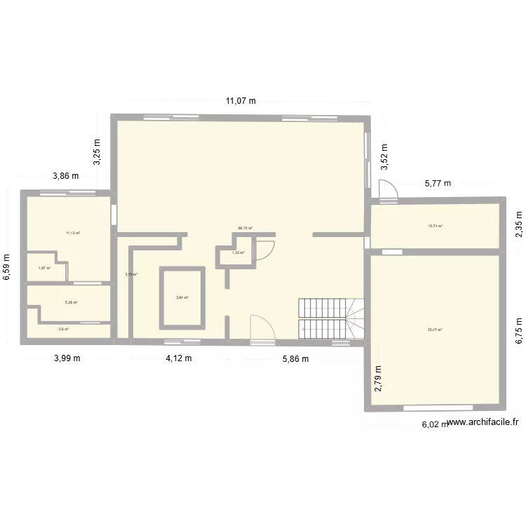 Plan Estelle Louis. Plan de 10 pièces et 169 m² Plan Estelle Louis. Plan de 10 pièces et 169 m²