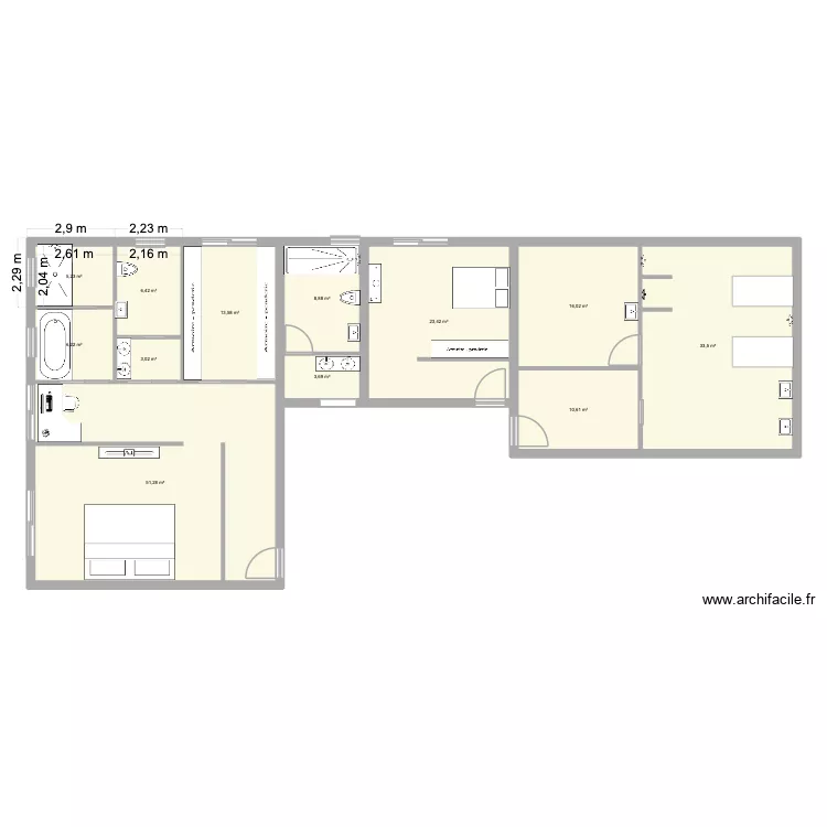 my housse. Plan de 12  et 182 m²