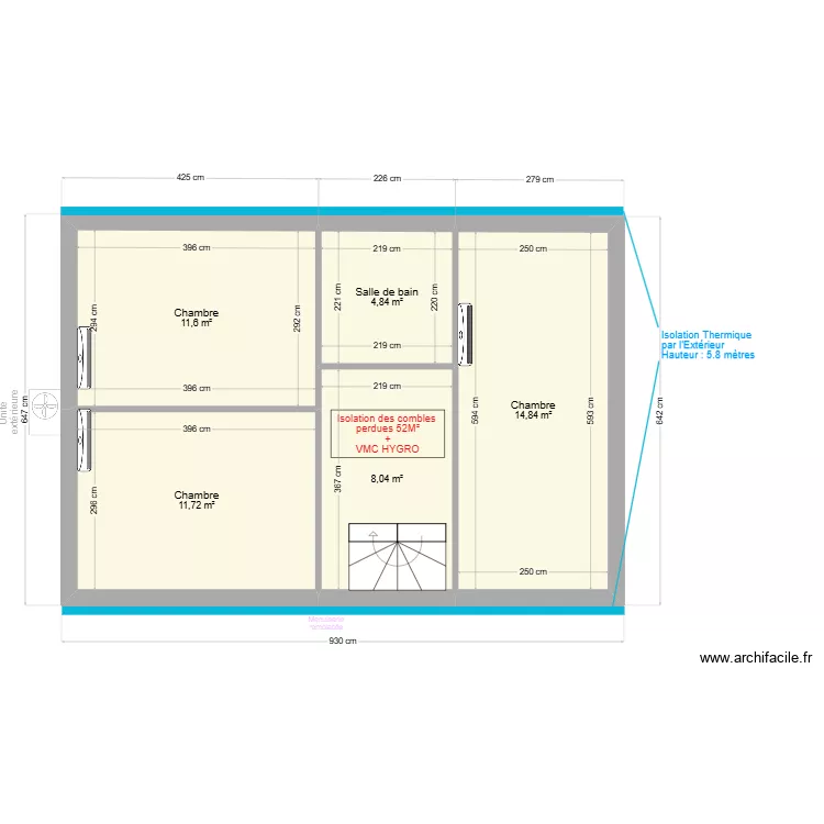 Marie vaillant. Plan de 