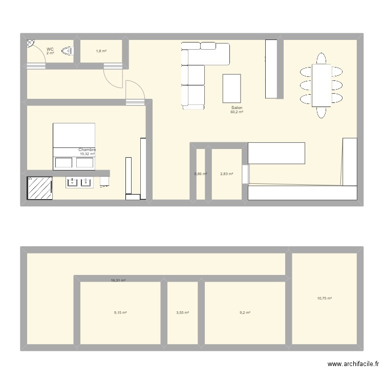 MAISON PERSO 2. Plan de 0 pièce et 0 m2