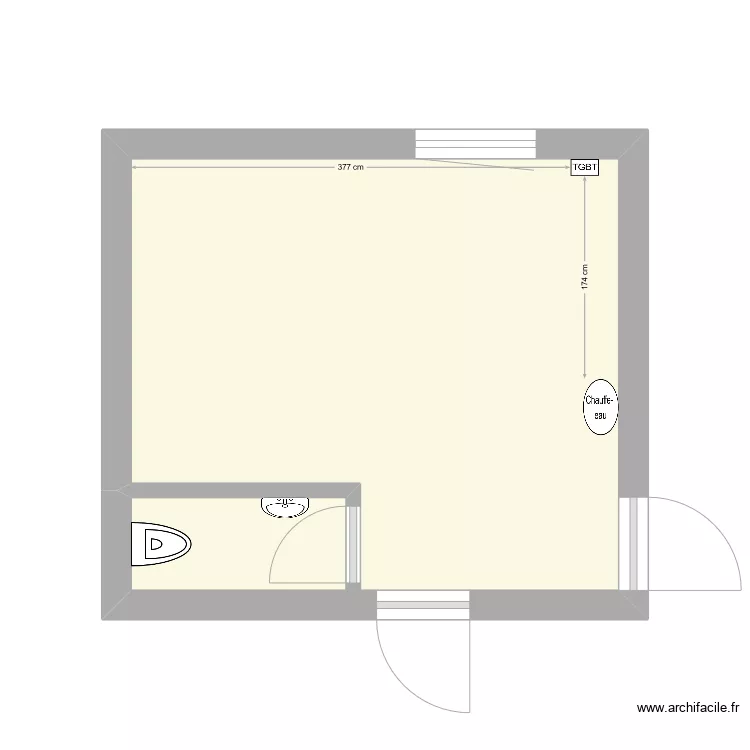 arri&egrave;re_cuisine. Plan de 