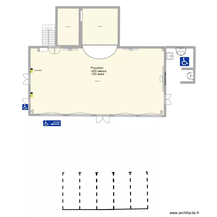 Proudhon base indication. Plan de 3 Pièces et 202 m² Proudhon base indication. Plan de 3 Pièces et 202 m²