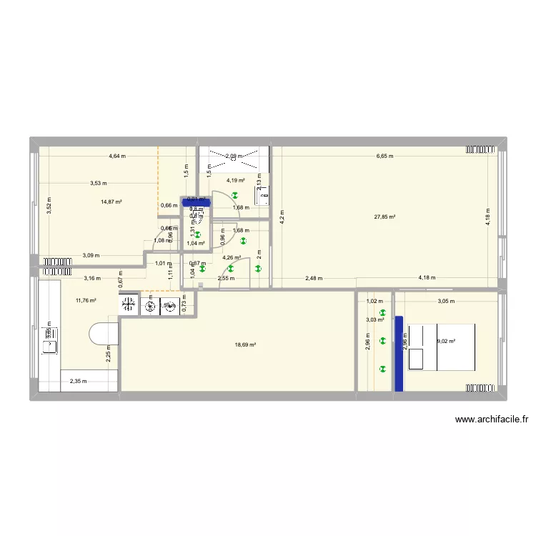 Roland V2. Plan de 10 et 95 m² Roland V2. Plan de 10 et 95 m²