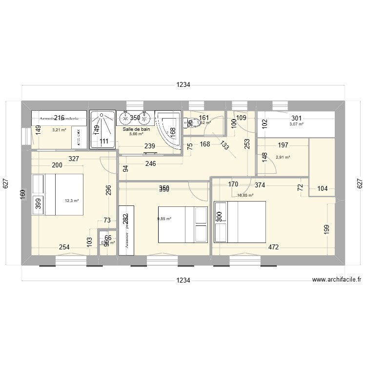 BANDOL Etage P1 sav 01. Plan de 0 pièce et 0 m2
