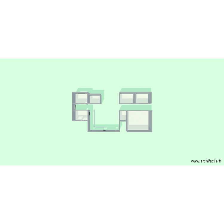 Maison. Plan de 7 pièces et 249 m2