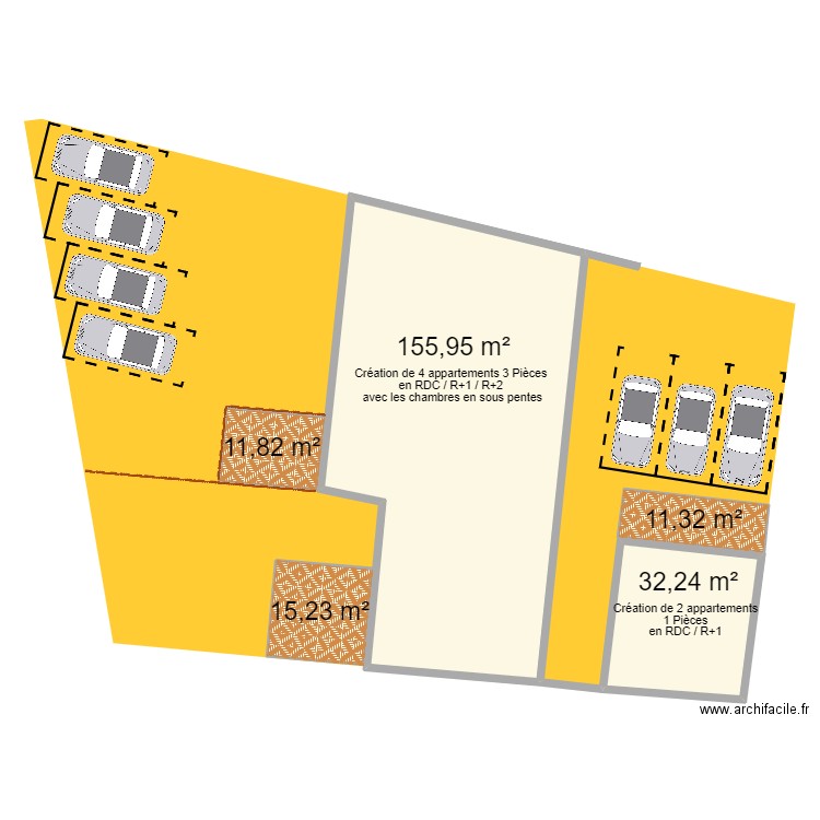 Vonnas - Immeuble Jacques - Extérieur. Plan de 0 pièce et 0 m2
