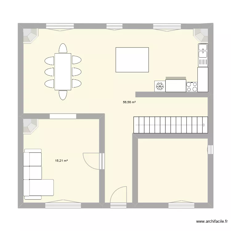 17 pasteur2. Plan de 2  et 72 m²