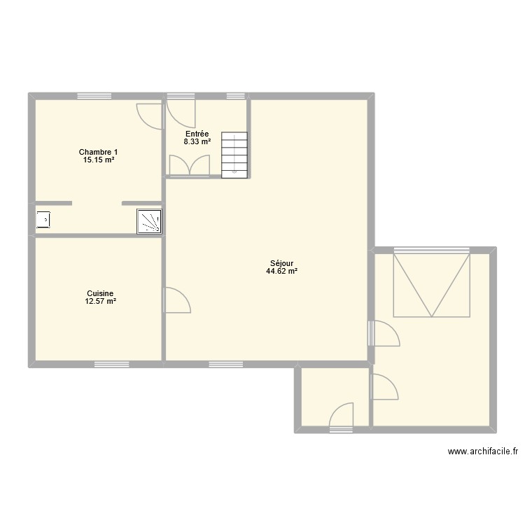 Mini projet : Conception 3D et Etude de l’éclairage domotisée et autonome555555555. Plan de 6 pièces et 108 m2