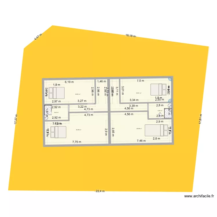 PLAN V3. Plan de 38 Pièces et 629 m² PLAN V3. Plan de 38 Pièces et 629 m²
