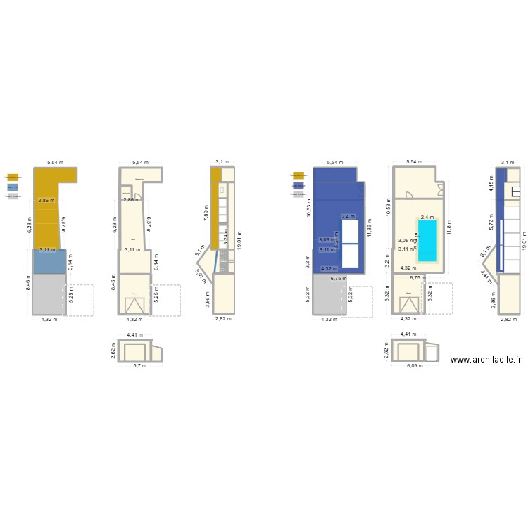 Garage_V2. Plan de 77 pièces et 483 m2