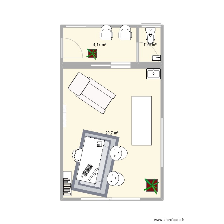 cabinet V1. Plan de 0 pièce et 0 m2
