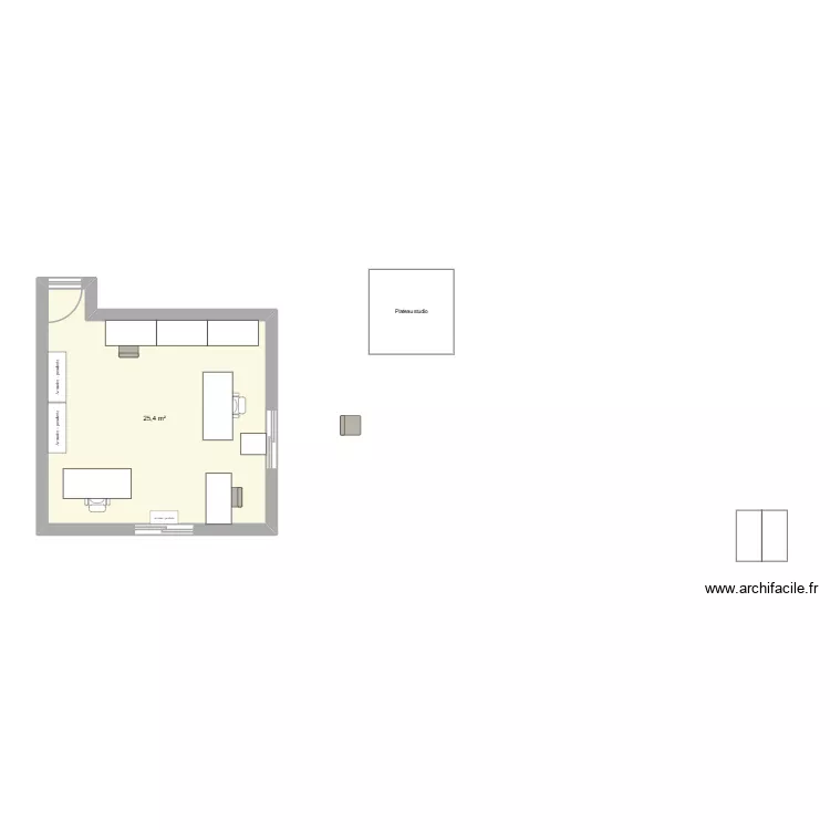 bureau. Plan de 1 et 25 m² bureau. Plan de 1 et 25 m²