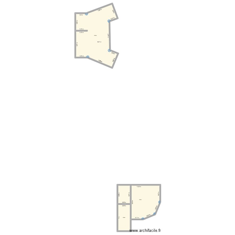 maison bourg 1. Plan de 3 pièces et 231 m2