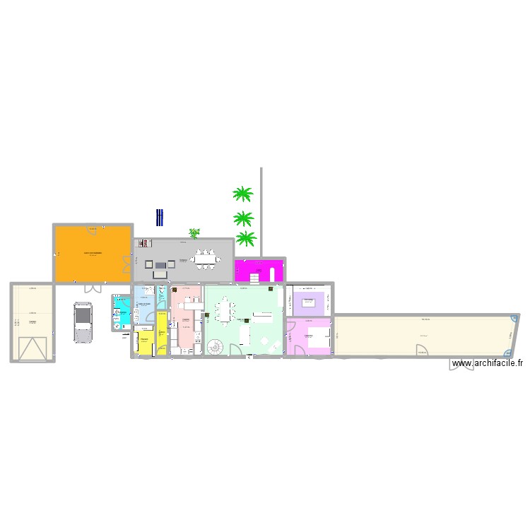 plan nu 2 elec. Plan de 14 pièces et 261 m2