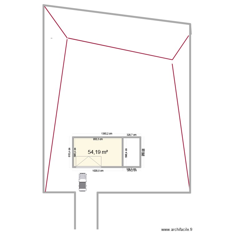 Version Paul1. Plan de 15 pièces et 221 m2