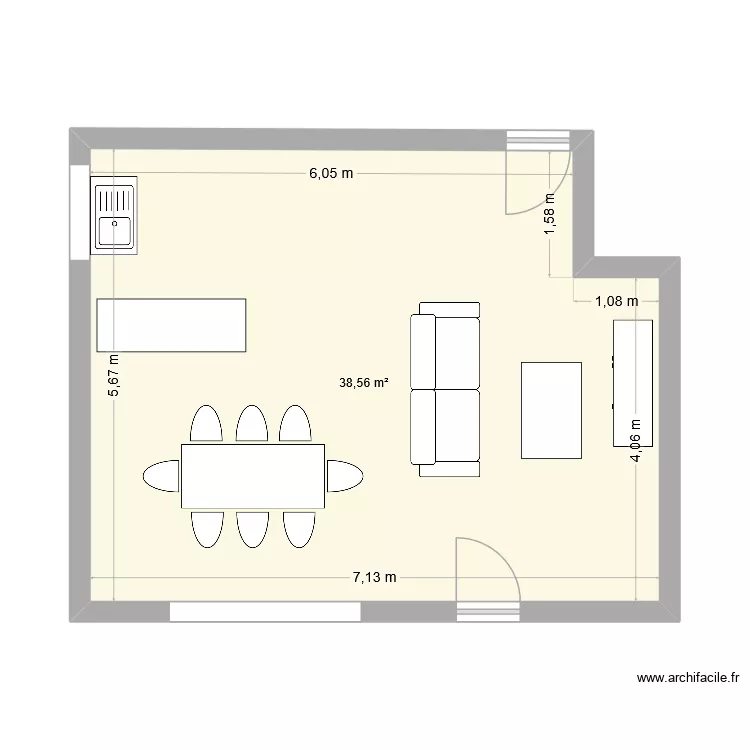 Laragne. Plan de 1 et 39 m² Laragne. Plan de 1 et 39 m²
