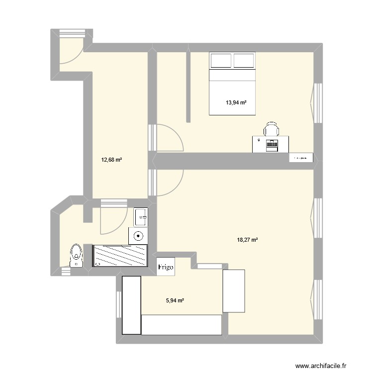 Plan V2. Plan de 0 pièce et 0 m2