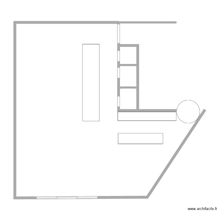 elimenterre. Plan de 3 pièces et 4 m2