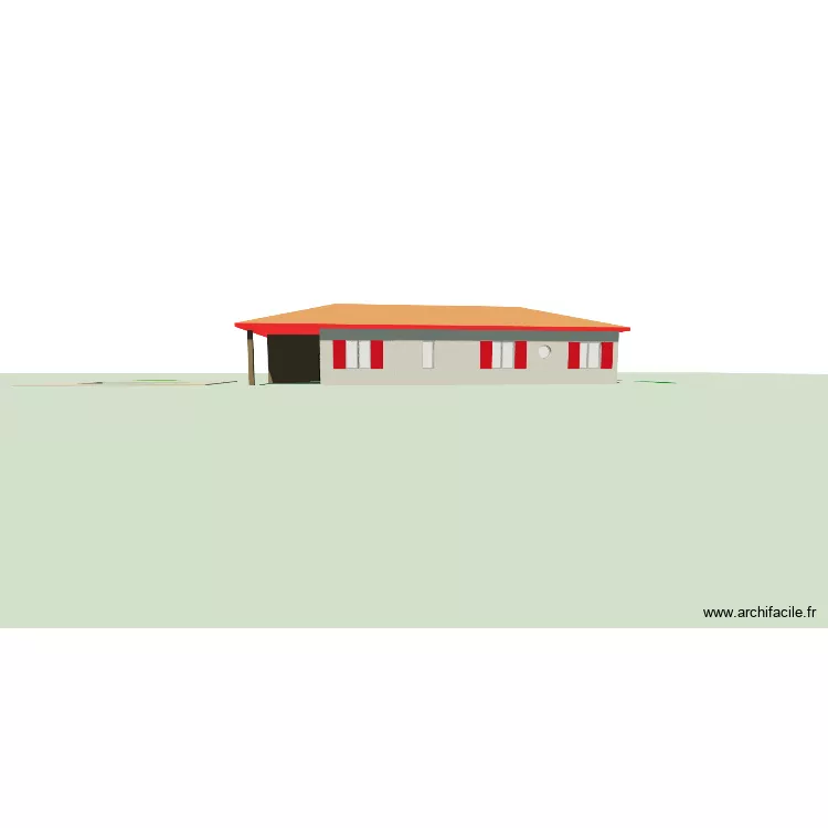 Maison Orthez v6bis. Plan de 4 Pièces et 121 m² Maison Orthez v6bis. Plan de 4 Pièces et 121 m²