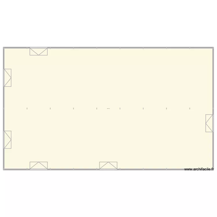 Atelier 2. Plan de 1  et 2056 m²