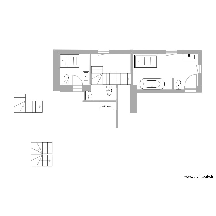 PLAN SDB 2.3. Plan de 0 pièce et 0 m2