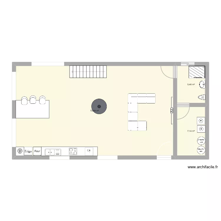 saint syr sur morin. Plan de 3  et 85 m²