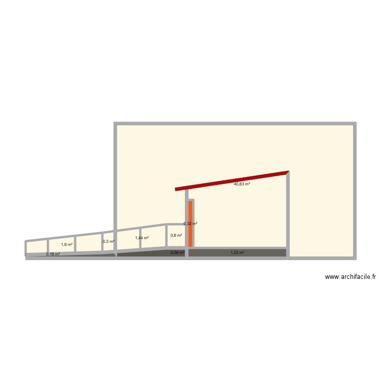 plan bassidi. Plan de 9 pièces et 47 m2