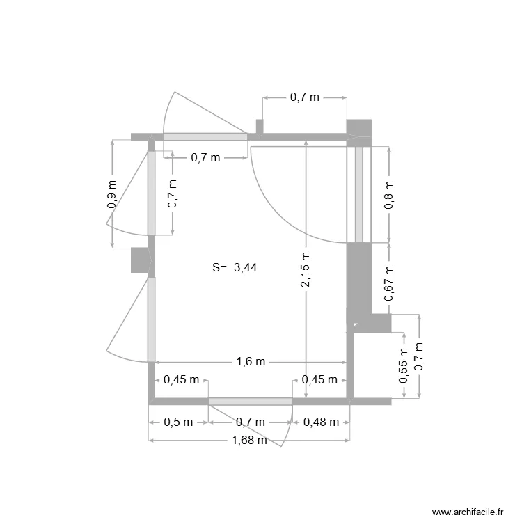 11.1 - M. Sandie &agrave; Valence - Hall d'entr&eacute;e. Plan de 