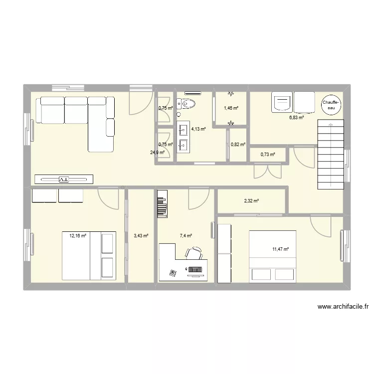 cave 4. Plan de 13 pièces et 77 m² cave 4. Plan de 13 pièces et 77 m²