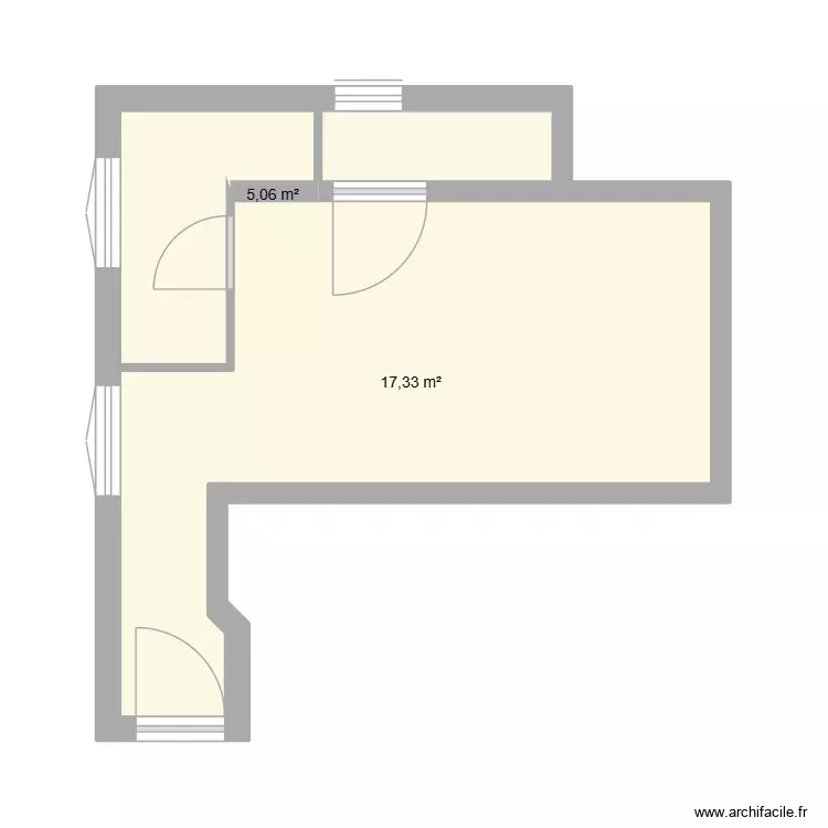 CHEVERT. Plan de 2 Pièces et 22 m² CHEVERT. Plan de 2 Pièces et 22 m²