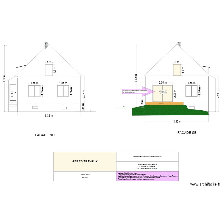 ZOUAOUI NACIRA FACES NO SE corrigée. Plan de 0 pièce et 0 m2