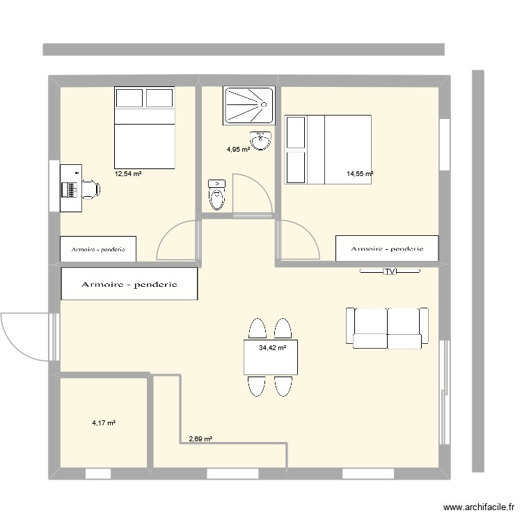 projet lescabasse. Plan de 0 pièce et 0 m2