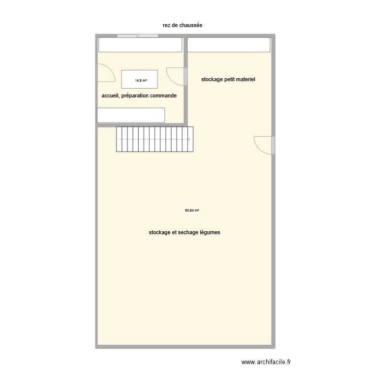 plan des aménagements interieur.. Plan de 4 pièces et 216 m2