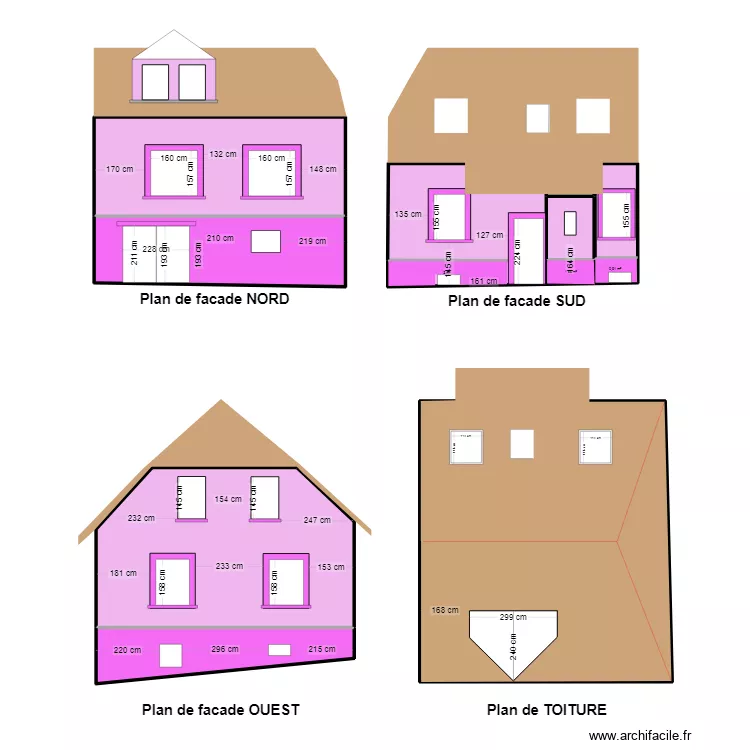 Plan de facade INITIAL 0424. Plan de 