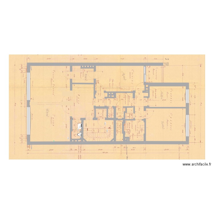 piano appartamento ricevuto. Plan de 0 pièce et 0 m2