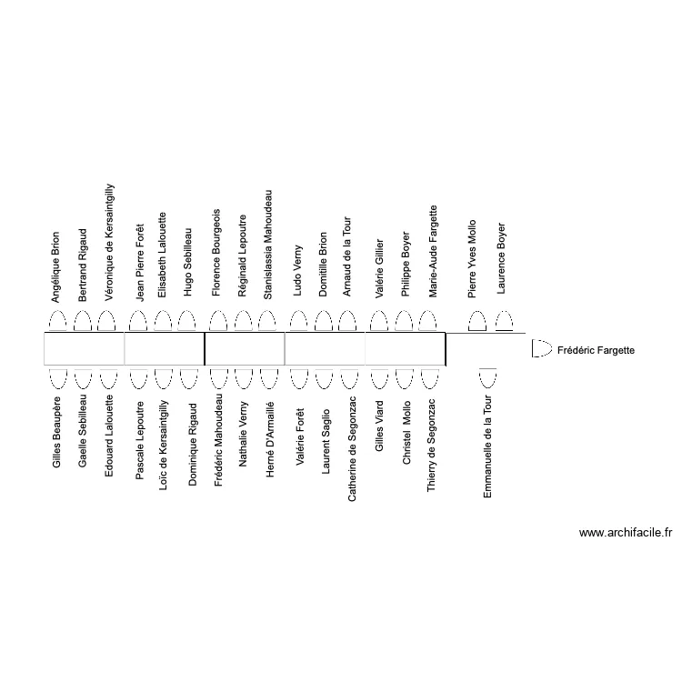 plan de table. Plan de 