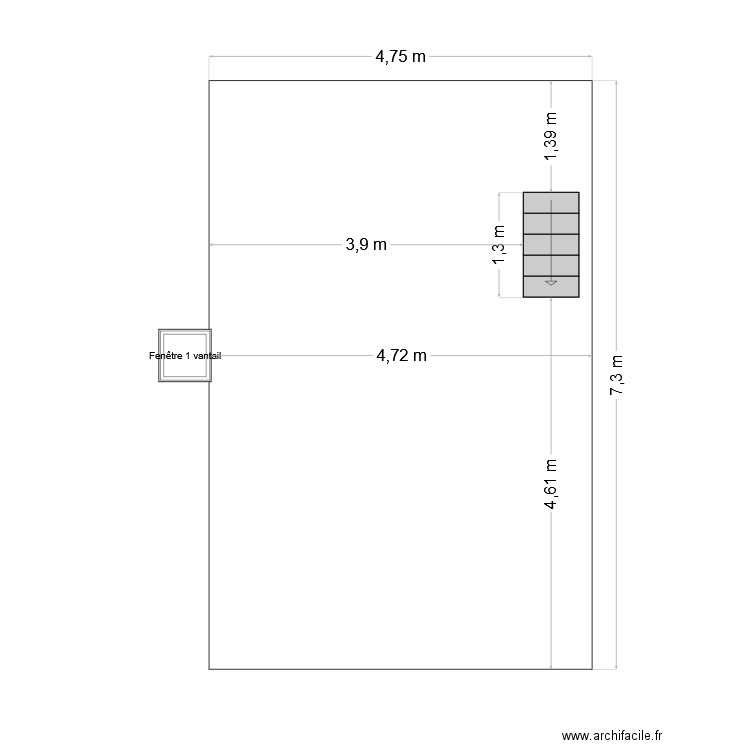 chambre etage. Plan de 0 pièce et 0 m2