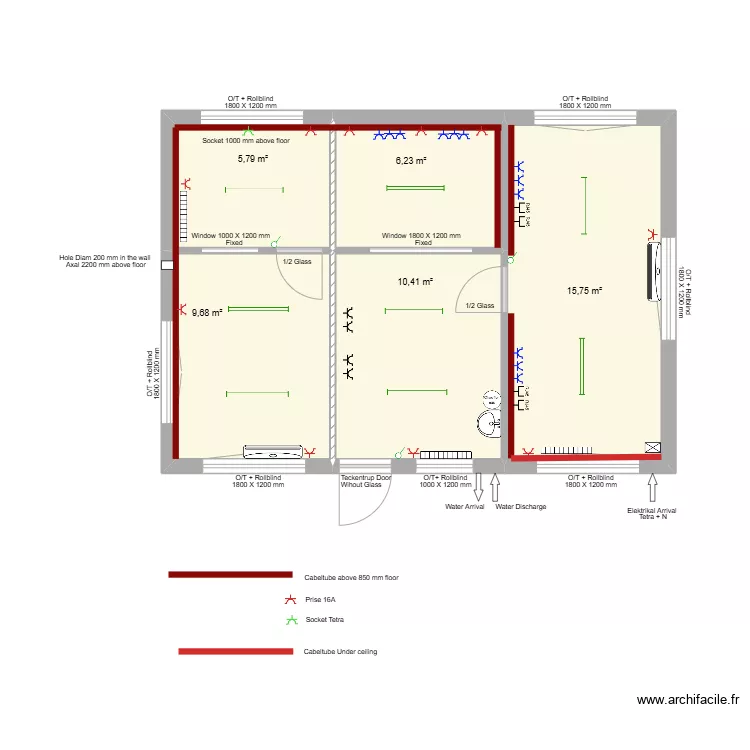 LMET 1404. Plan de 