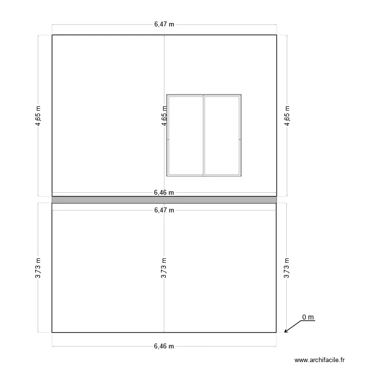 Coupe façade sud toit terrasse. Plan de Coupe façade sud toit terrasse. Plan de