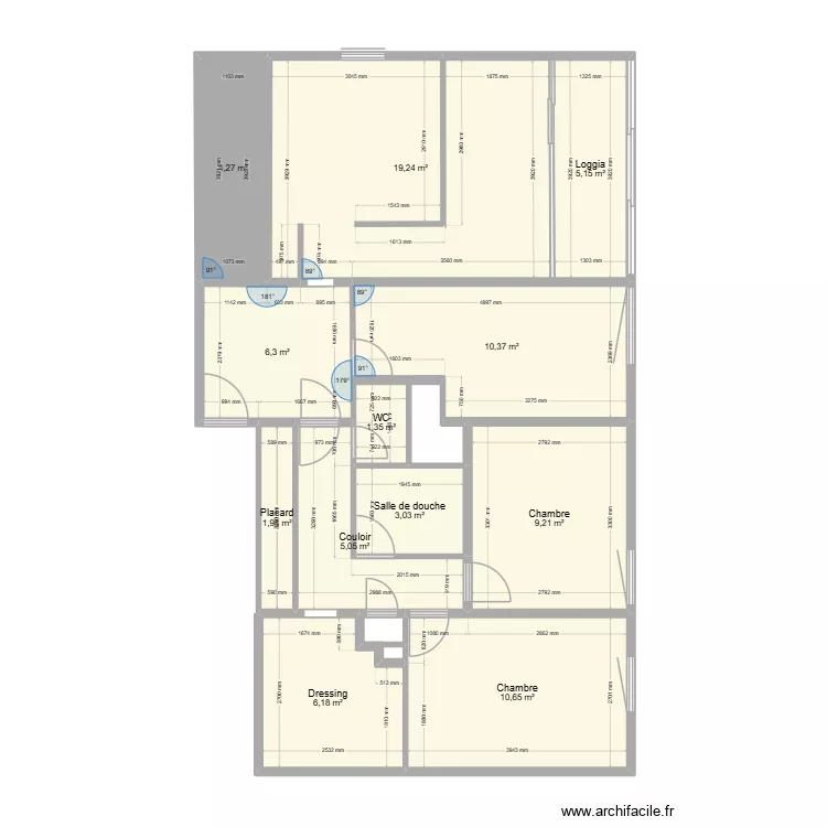 Plan Après. Plan de 12 et 83 m² Plan Après. Plan de 12 et 83 m²