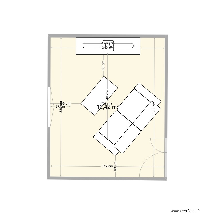 TV2. Plan de 0 pièce et 0 m2