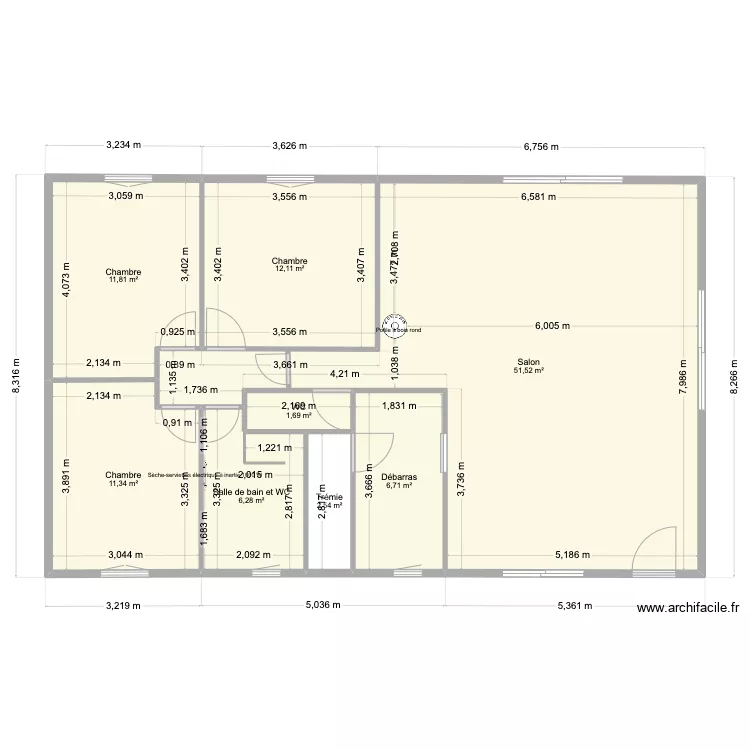 MAISON rdc 1 maconnerie. Plan de 