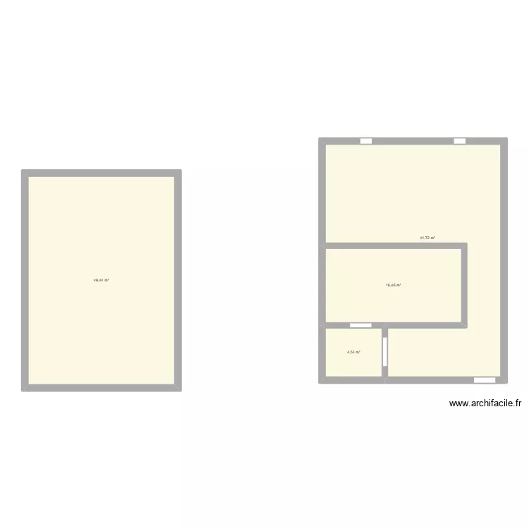 Arveyres. Plan de 4 et 112 m² Arveyres. Plan de 4 et 112 m²