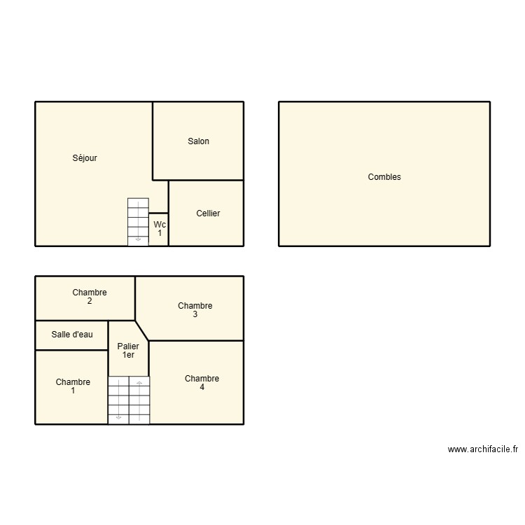 LOCTUDY BUREAUX. Plan de 9 pièces et 74 m2