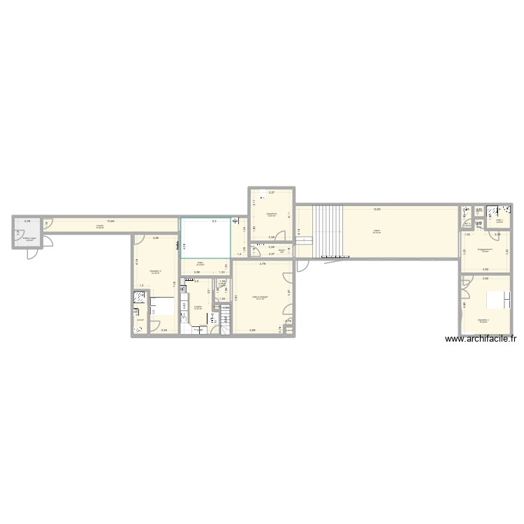 Saint Louis RDC projet Clem. Plan de 0 pièce et 0 m2