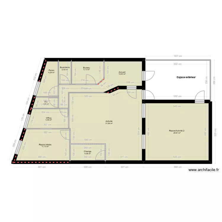 Malakoff. Plan de 10  et 103 m²
