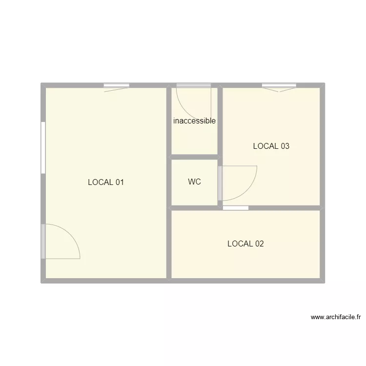 milhaud toilettage. Plan de 5  et 27 m²