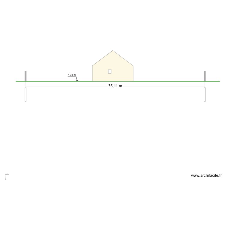 plan coupe. Plan de 0 pièce et 0 m2
