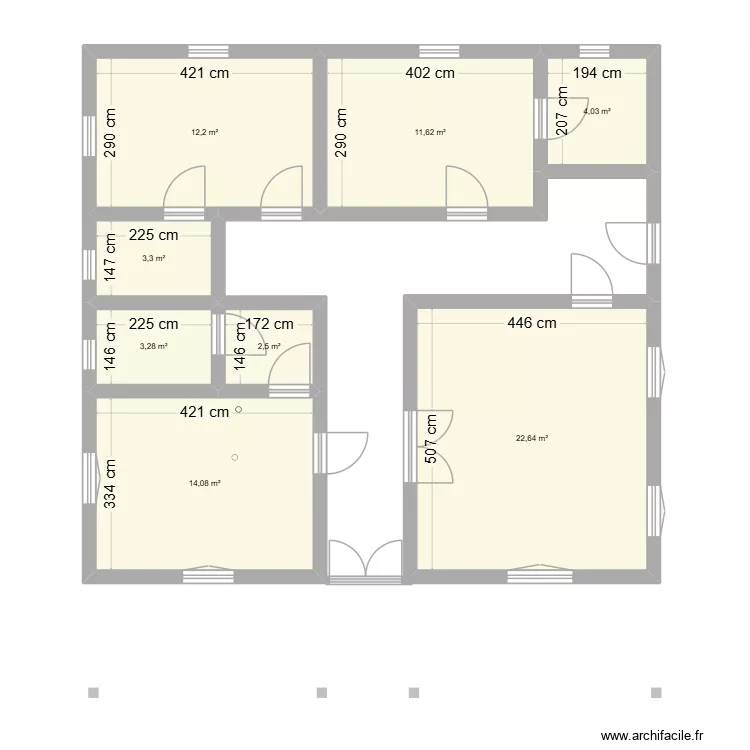 HAIDARA. Plan de 8 et 74 m² HAIDARA. Plan de 8 et 74 m²