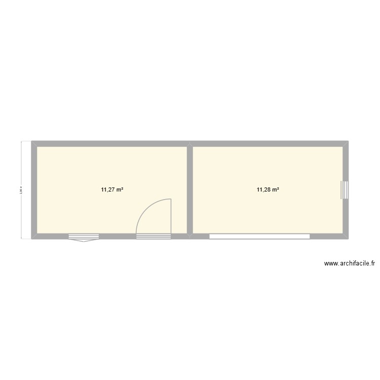 ABRI DE JARDIN 2. Plan de 2 pièces et 23 m2